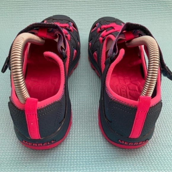 Merrell Woman's Hydro Waterproof Hiking Active Sandal Gray /Pink Size US 5 - Picture 4 of 8